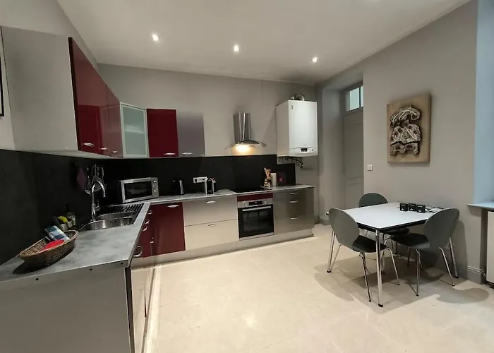 Lägenhet Spacieux-6 Pers-bien Equipe-quartier Du Chateau *